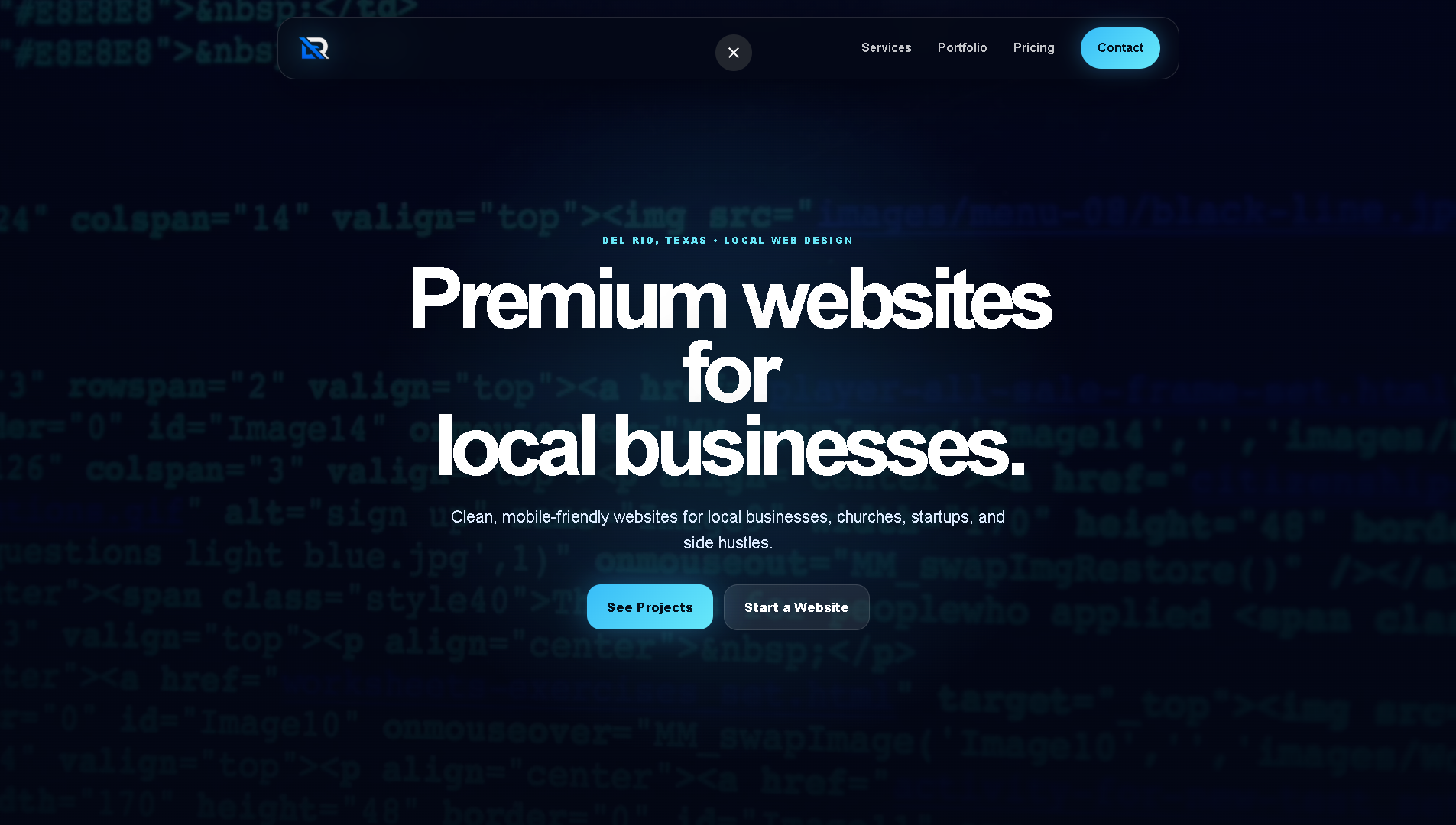 DelRio WebCreator website preview